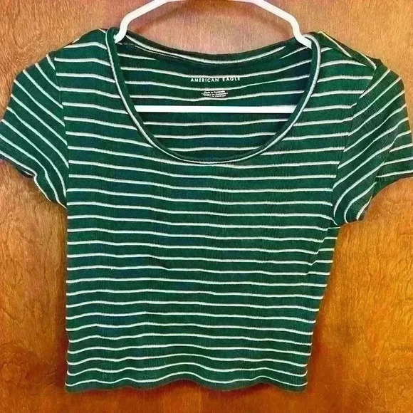 American Eagle women’s scoop neck cropped tunic - Picture 1 of 3